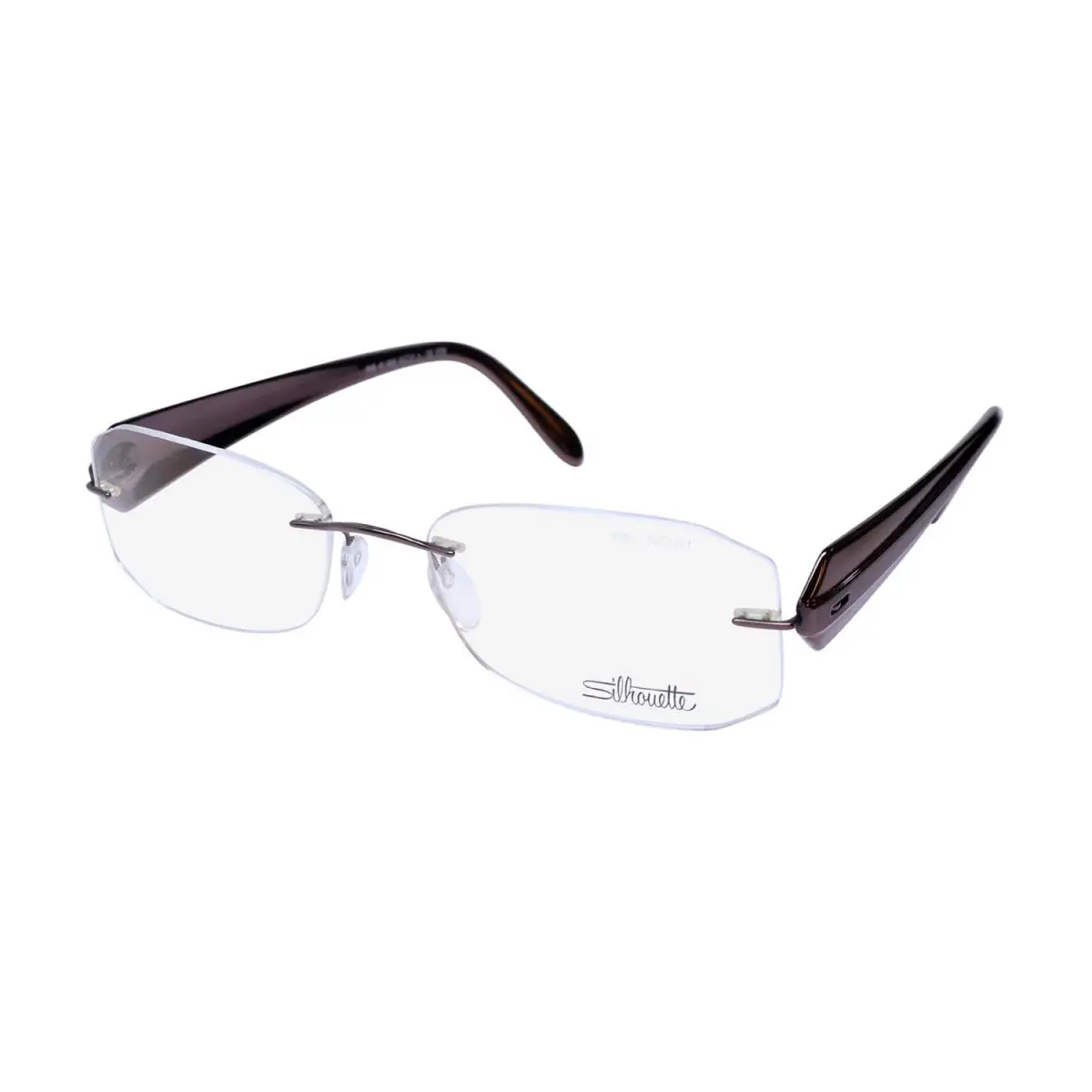 Silhouette 6698/40 Eyeglass Frame Austria Rimless Geometric 6050 Unisex