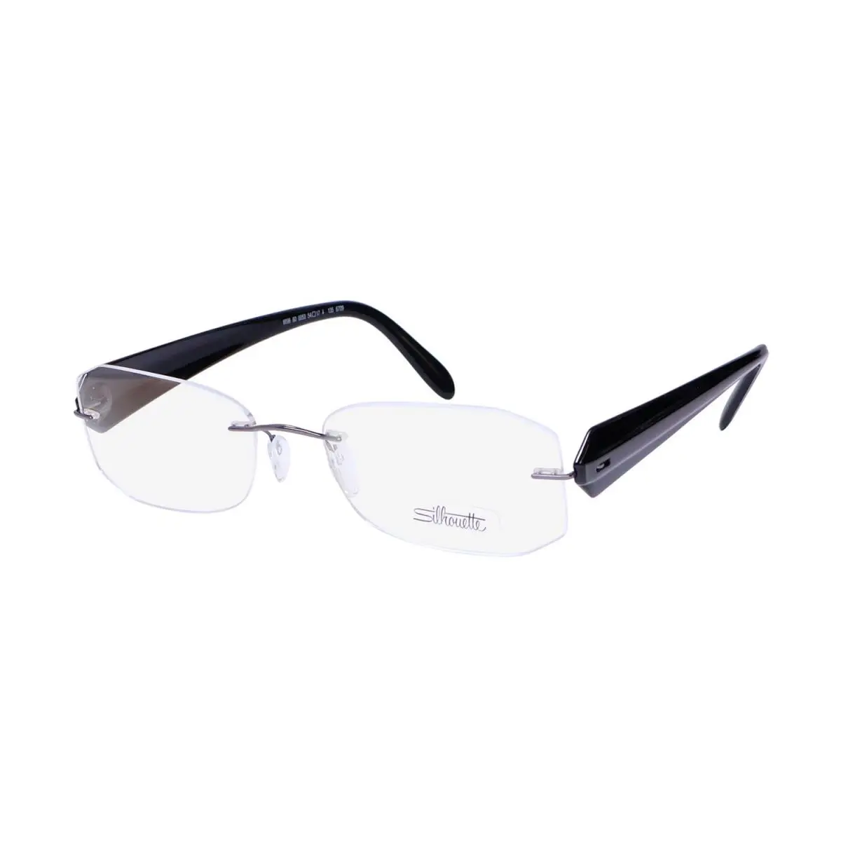 Silhouette 6698/60 Eyewear 6053 Rimless Geometric Gray 54-17-135 Unisex