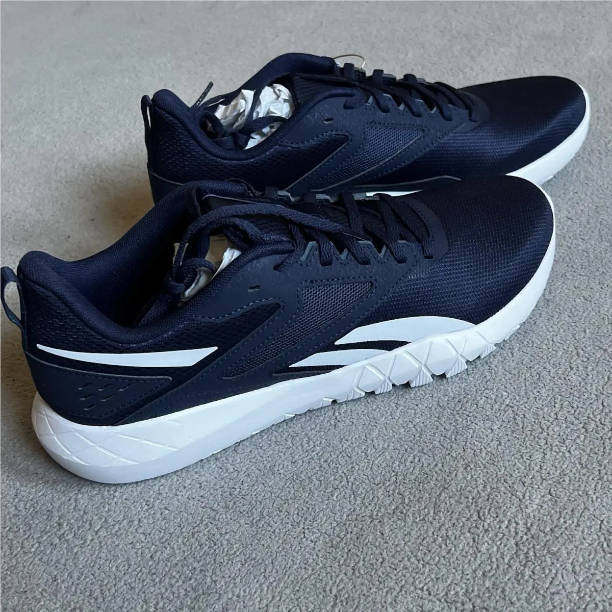 Reebok Reekbok Shoes Mens 10 Blue Luxcomfort TR Energy Flexagon Trainers Sneakers