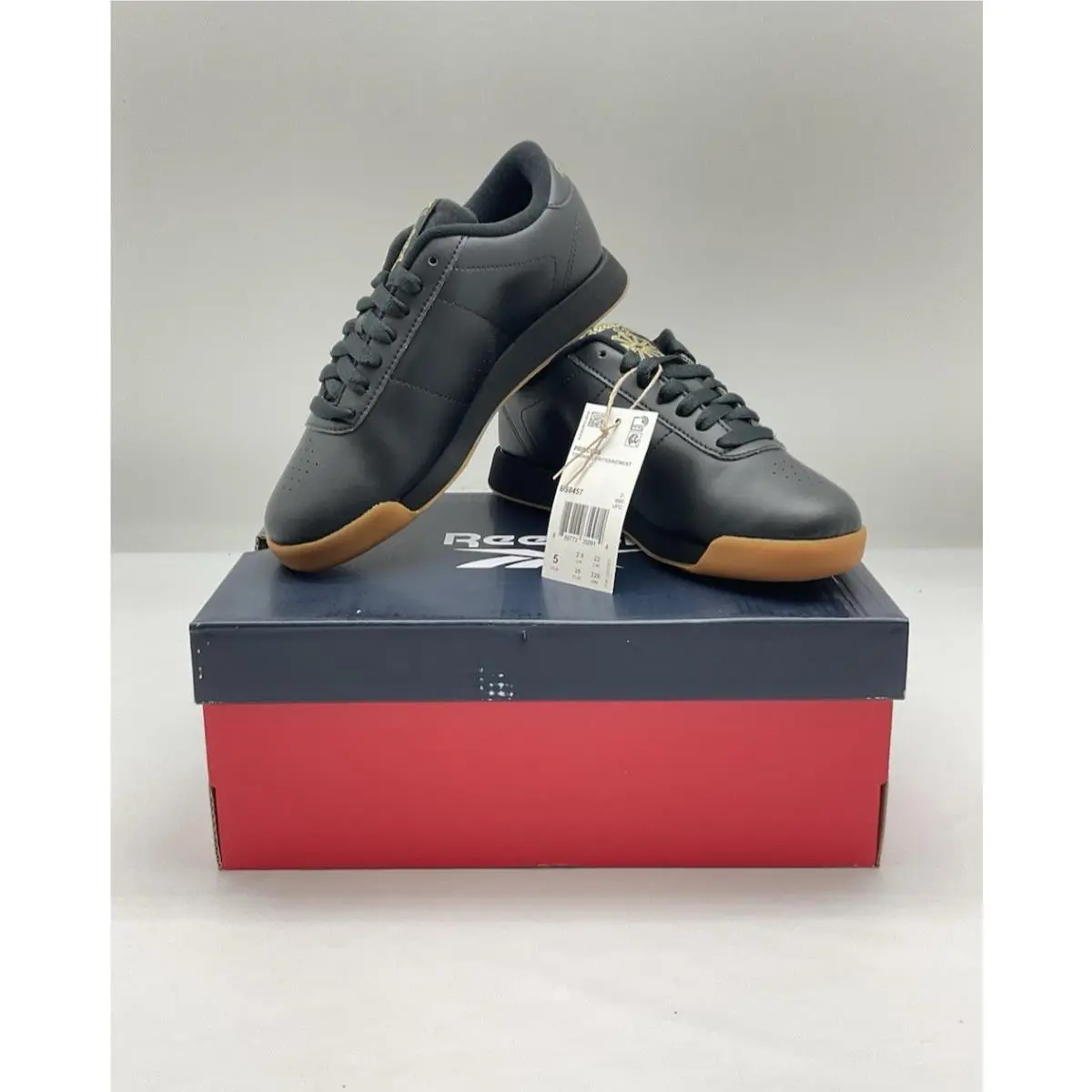 Reebok Princess Women`s Training Shoe Size 5 Black/gum BS8457