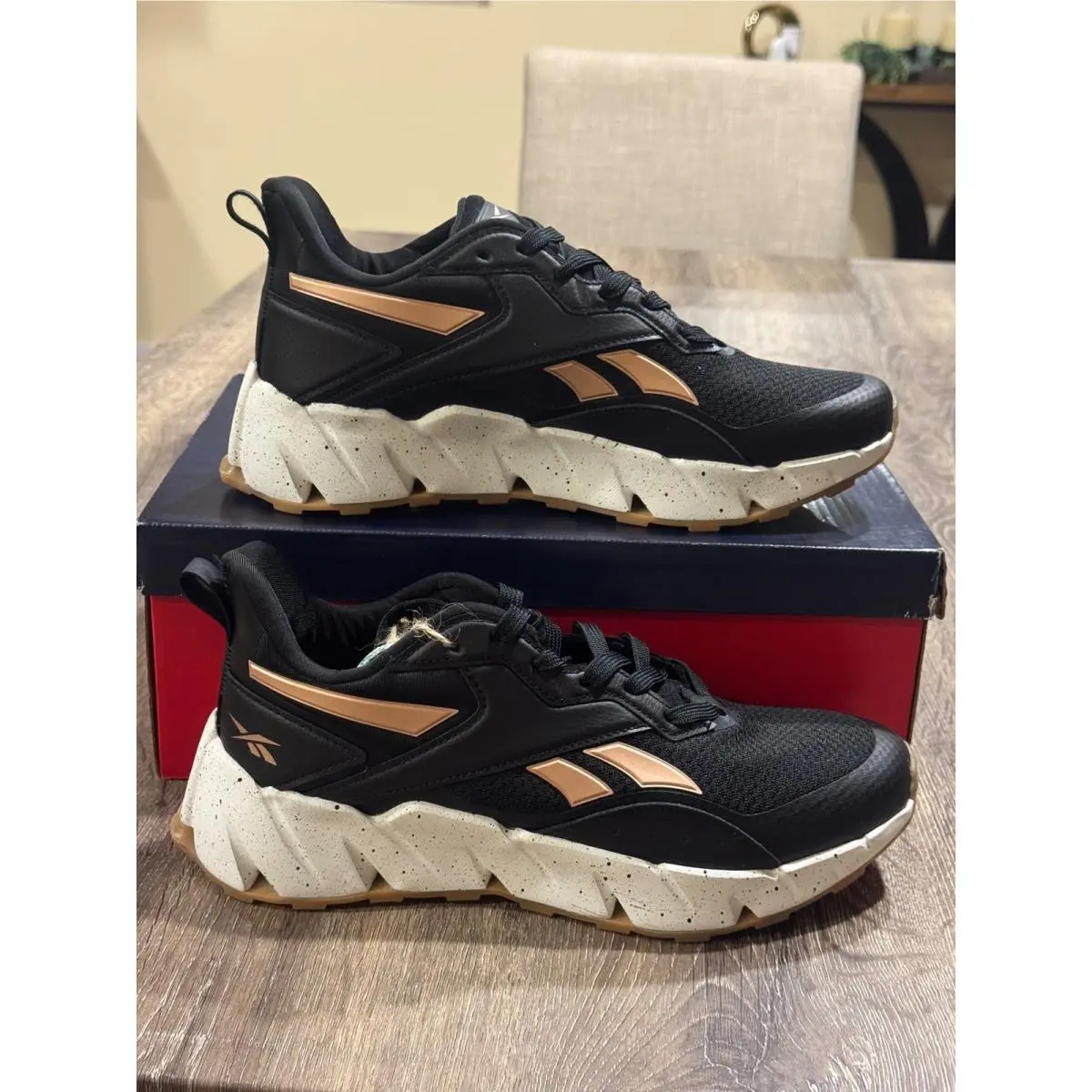 Reebok Vizome Women`s Shoes Black Light Pink Rose Gold AR30247W-BQ Size 10M