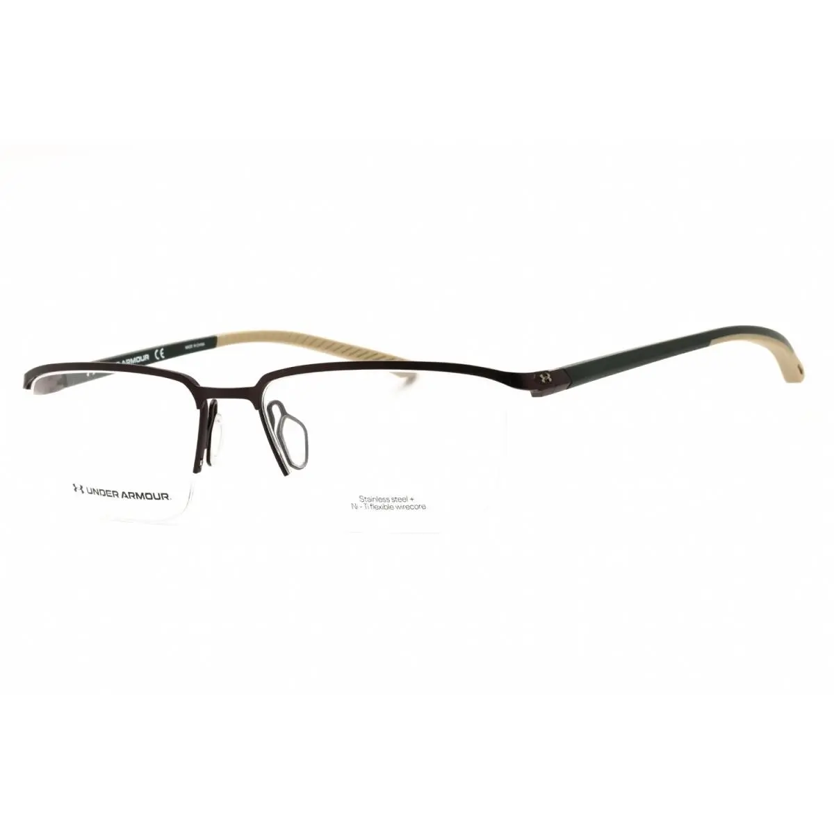UA5002-09Q-57 Eyeglasses Frame Size 57mm 17mm 145mm Brown Men 7167 by Under Armour
