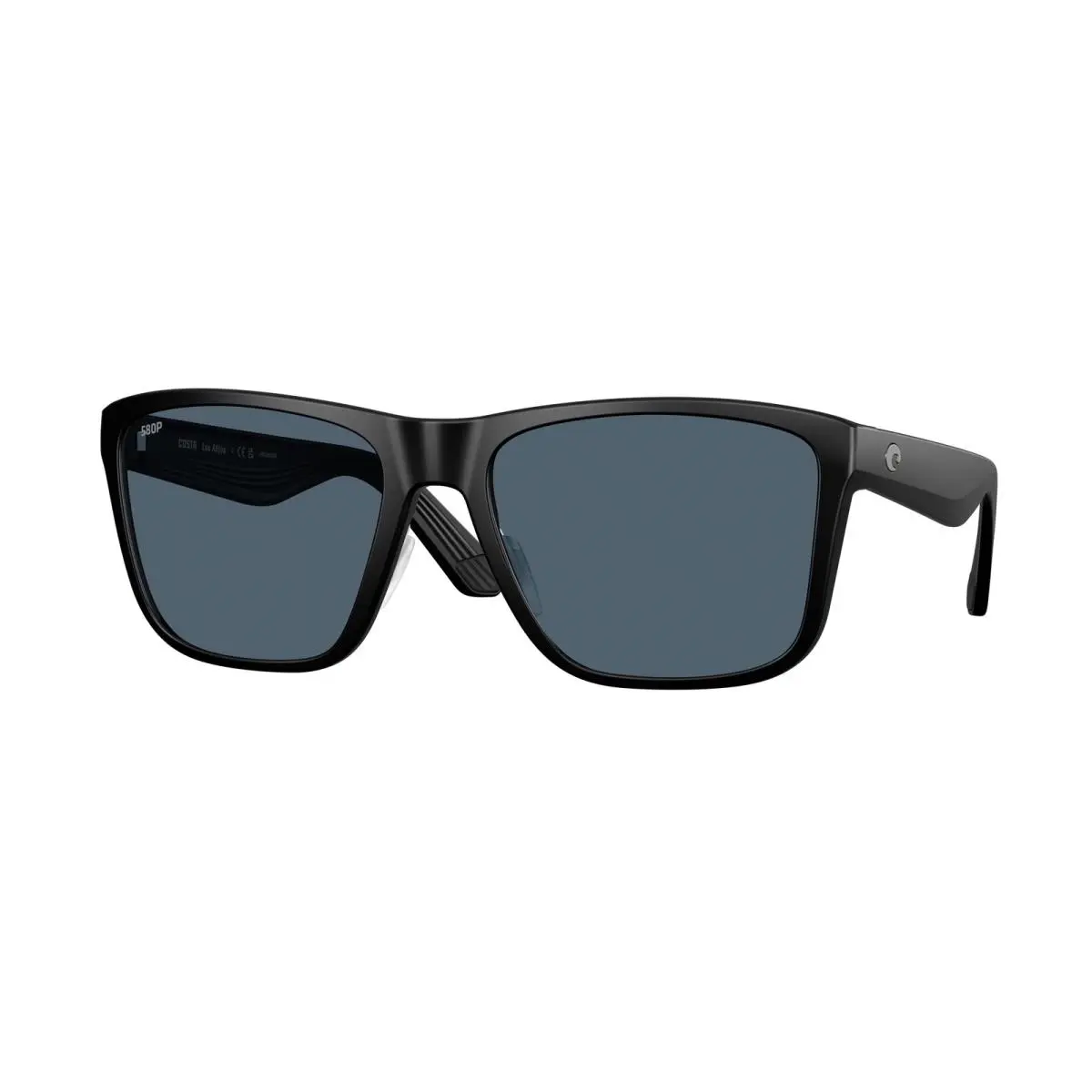 Costa 6S9126 04 Los Alijos Matte Black Gray Polarized 59 mm Men`s Sunglasses