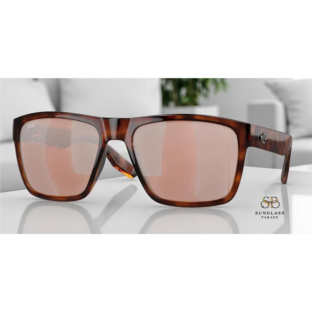 Costa Del Mar 6S9050 905007 Paunch Xl Tort Copper Polarized 59 Men`s Sunglasses