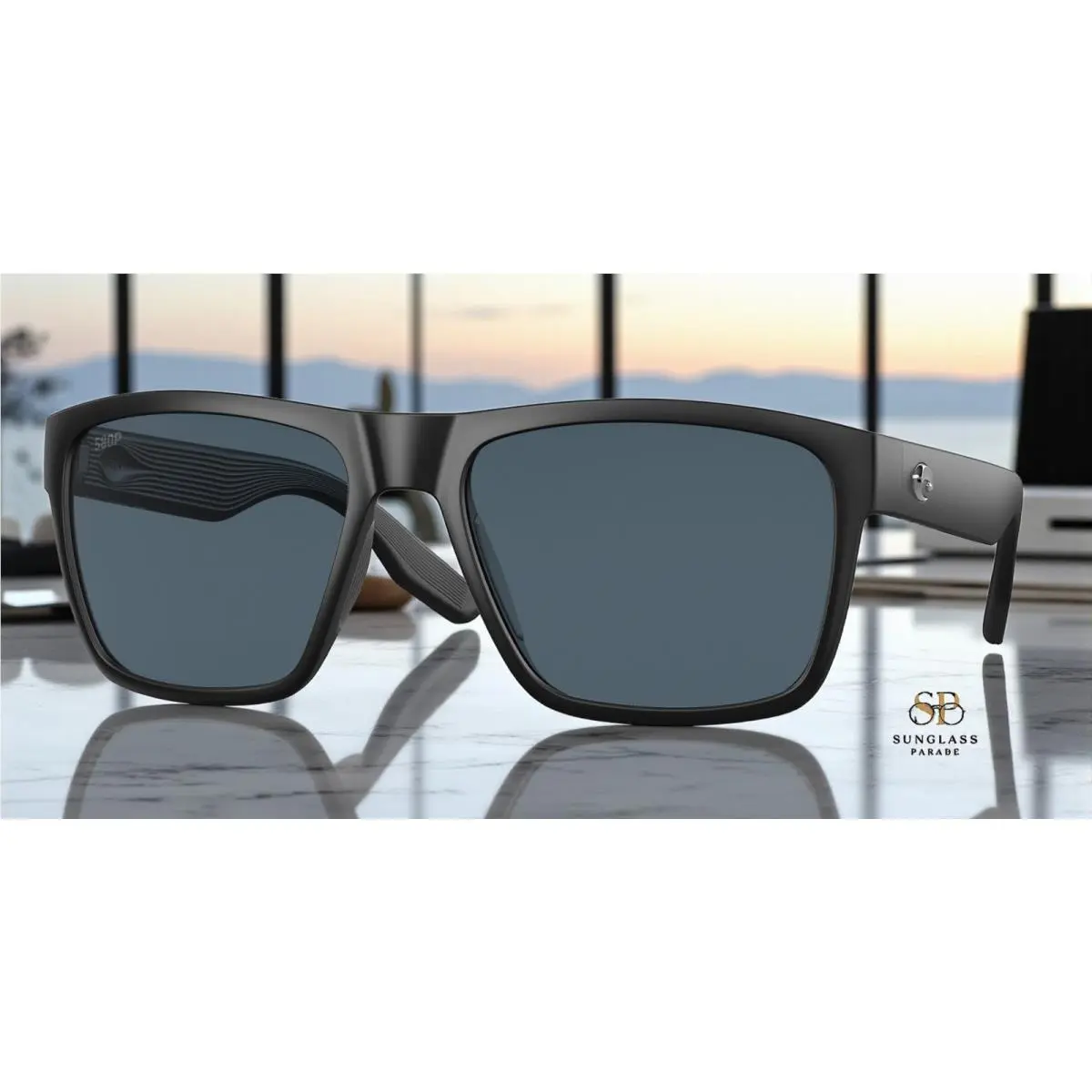 Costa Del Mar 6S9050 905003 Paunch Xl Mt Black Gray Polarized 59 Mens Sunglasses