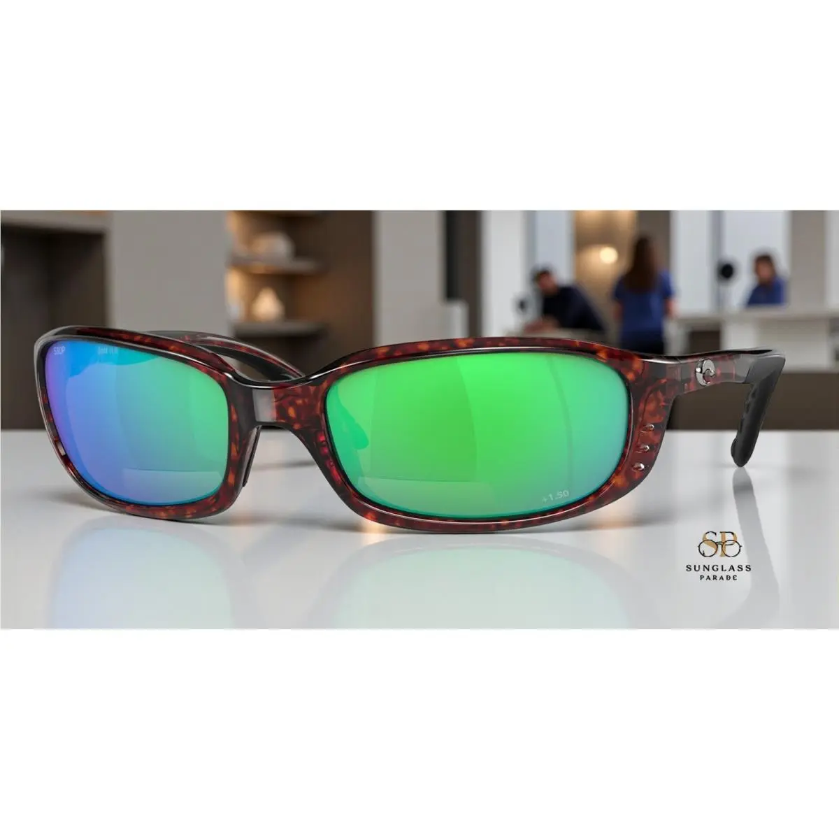 Costa Del Mar 6S7001 202 Brine Tortoise Grn C-mate +1.50 59 Men`s Readers