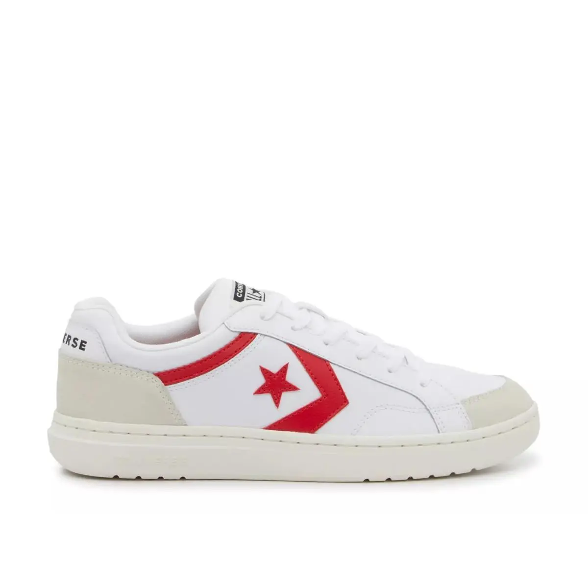 Converse shoes - White/Red/Egret Grey 3