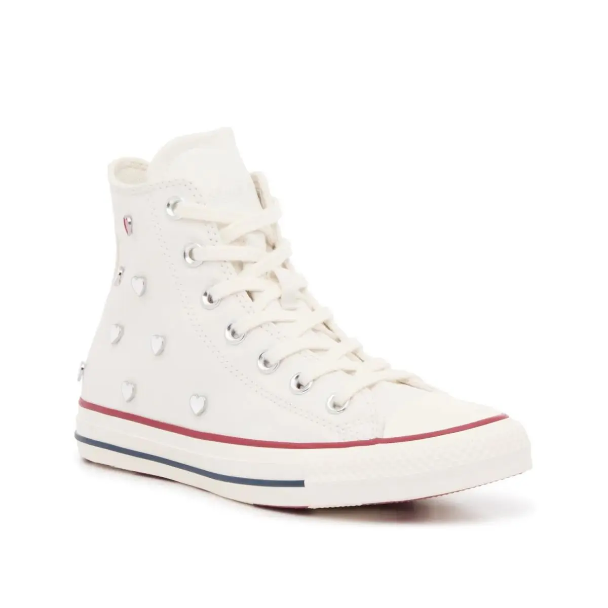 Woman`s Fashion Sneakers Converse Chuck Taylor All Star White Hearts High