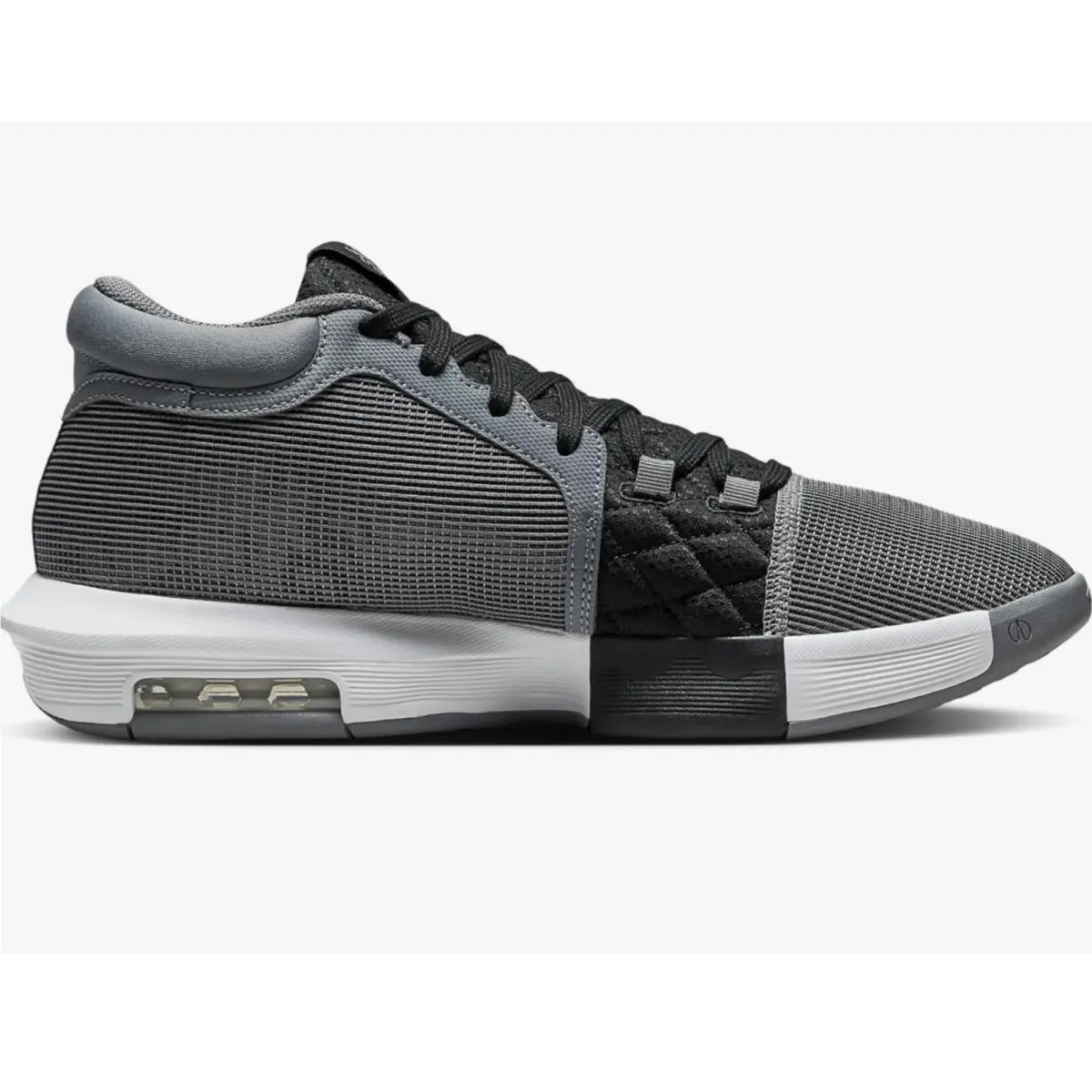 Nike Lebron Witness 8 Cool Grey White Black Men`s Shoes Sneakers FB2239 004