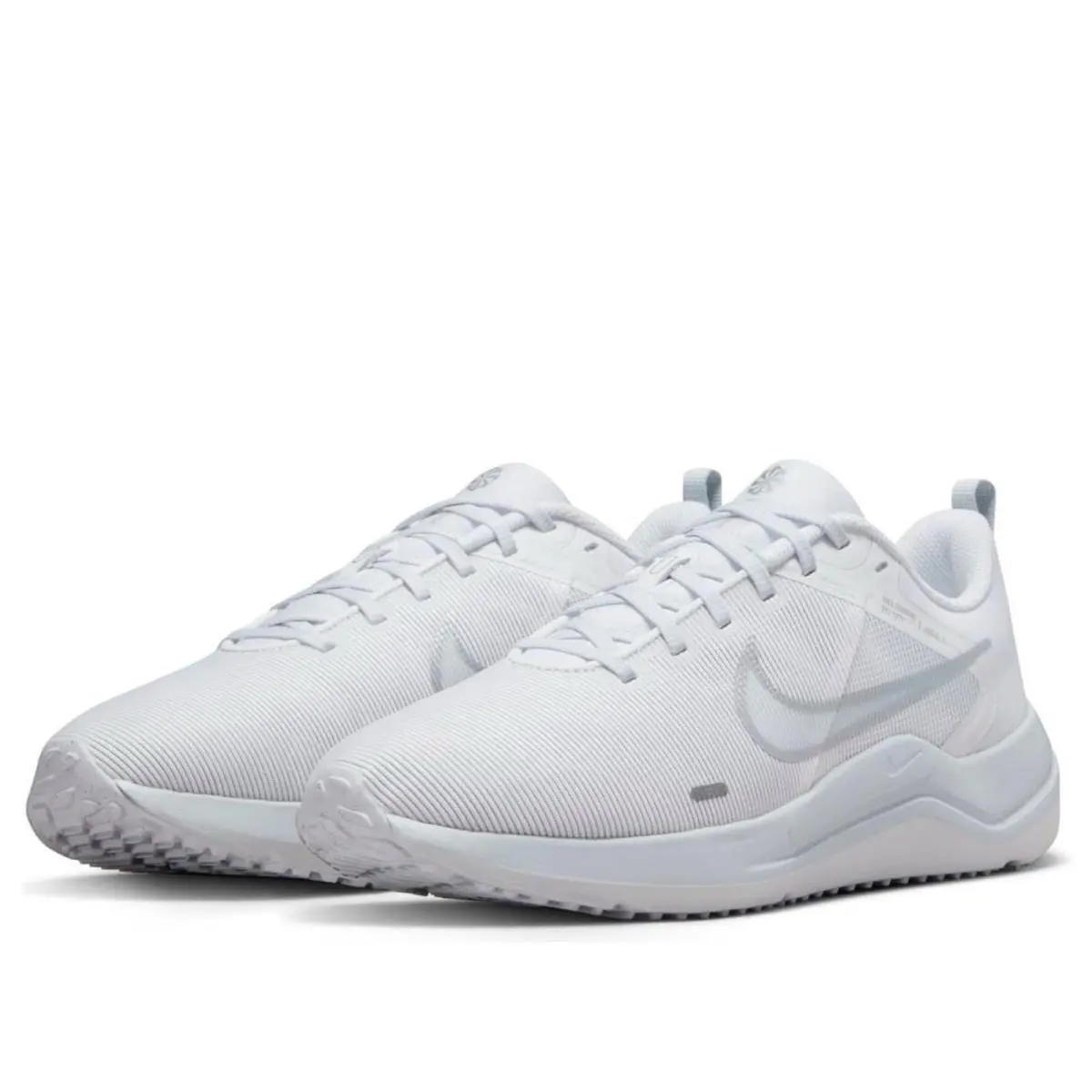 Women Nike Downshifter 12 Running Shoes Sneaker White Platinum/silver DD9294-100