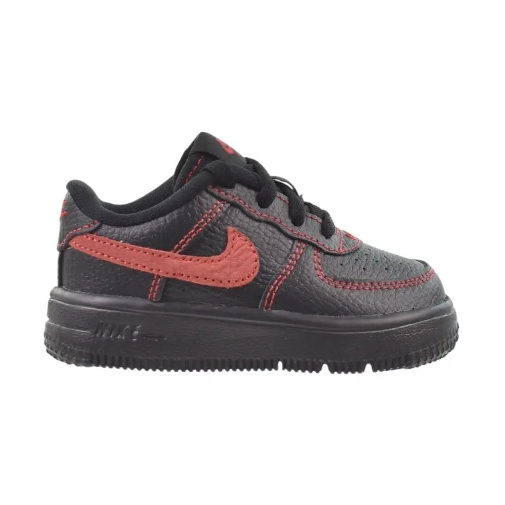 Nike Force 1 Low LV8 3 Lace TD Toddlers` Shoes Black/red