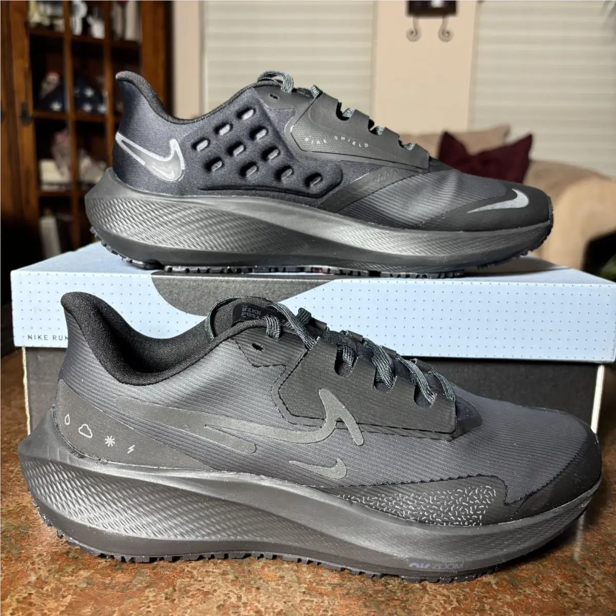 Nike shoes - Nike Air Zoom Pegasus 39 Shield - DO7626-001 - Black 0