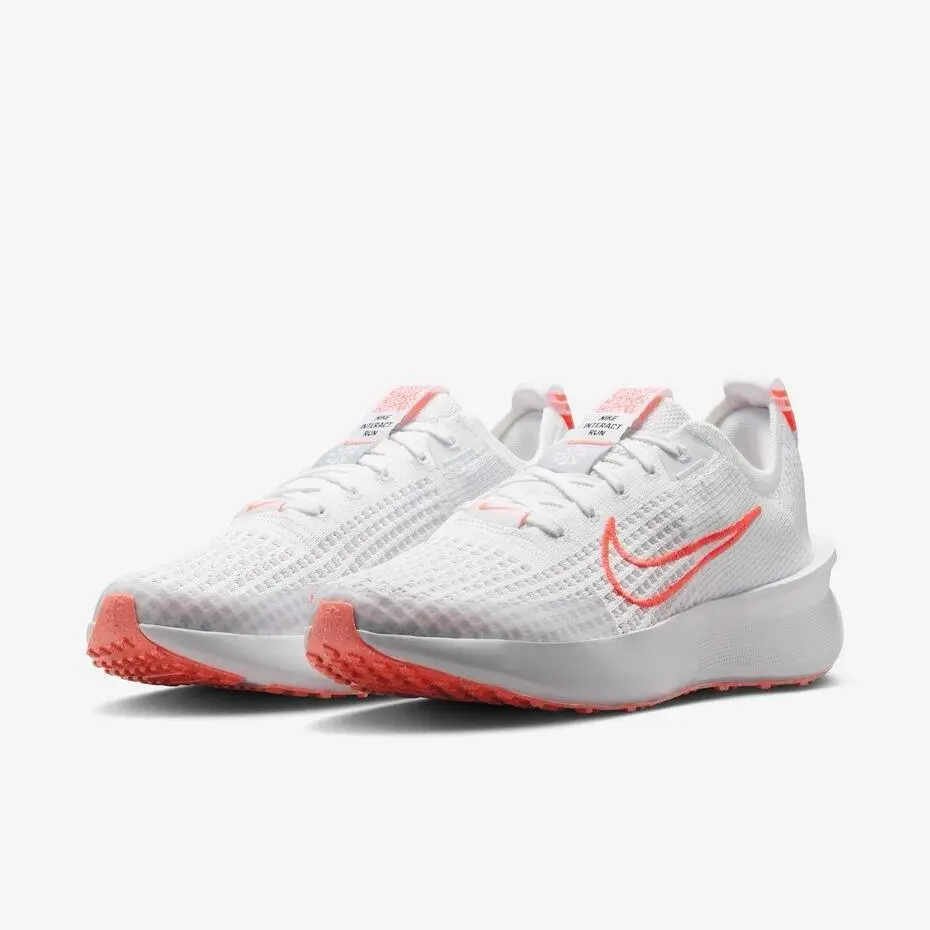 Women  Interact Run Running Shoes Sneakers White/bright Crimson FD2292-110 7 by Nike