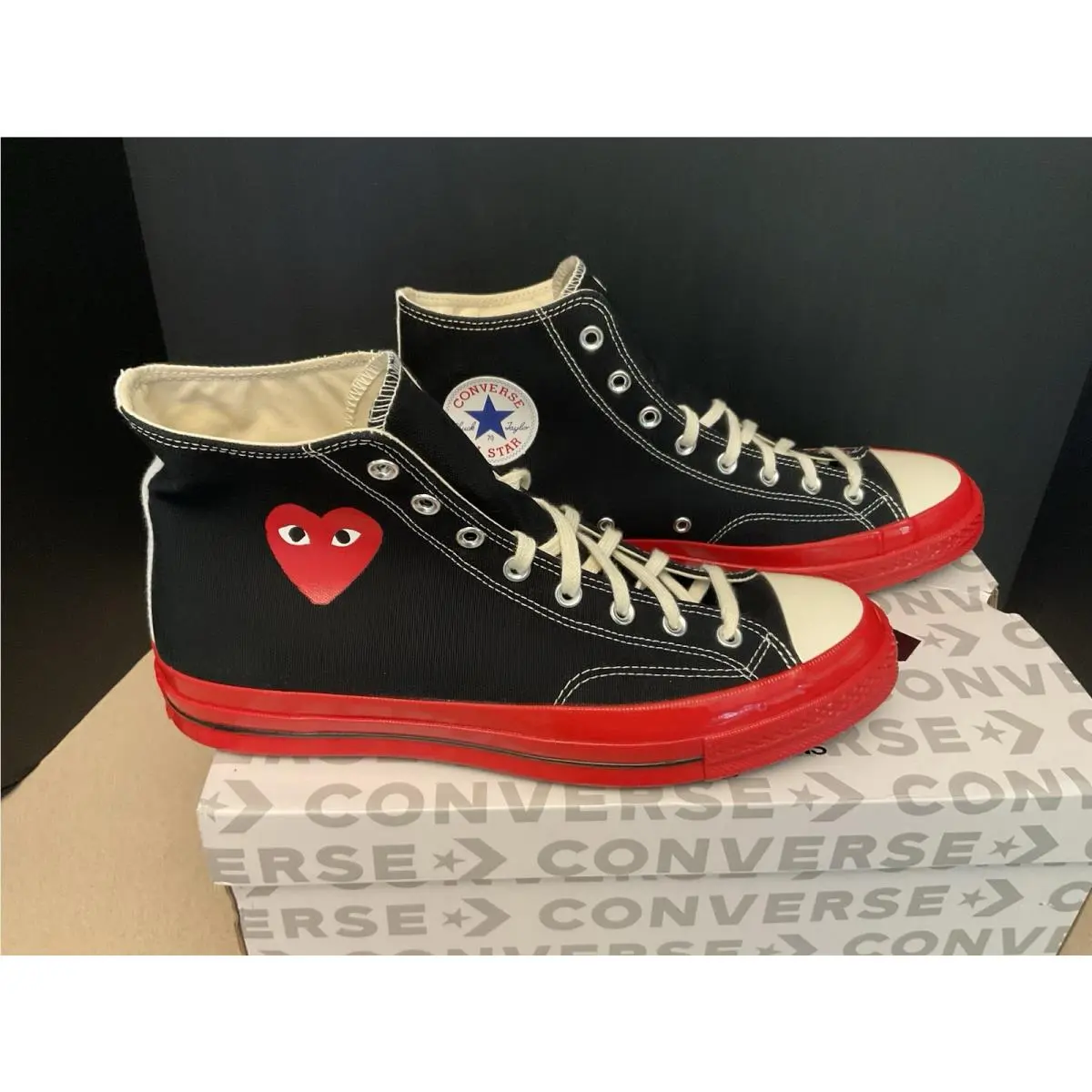 Mens Converse Cdg Chuck Taylor All Star 70 Hi Comme Des Garcons Play. SZ 12