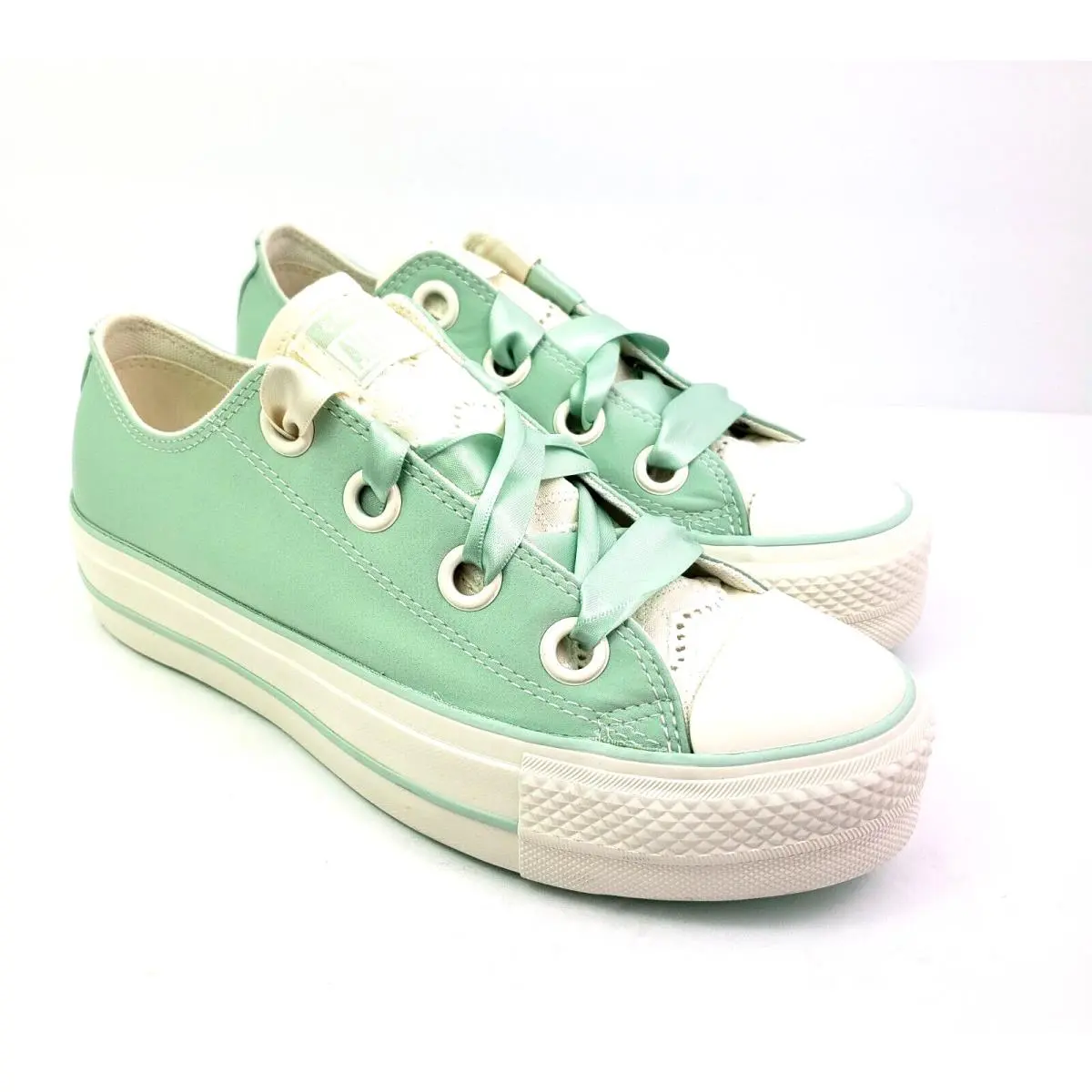 Converse Ctas Lift OX Womens Size 7.5 Sticky Aloe Egret Green Low Sneaker Shoes
