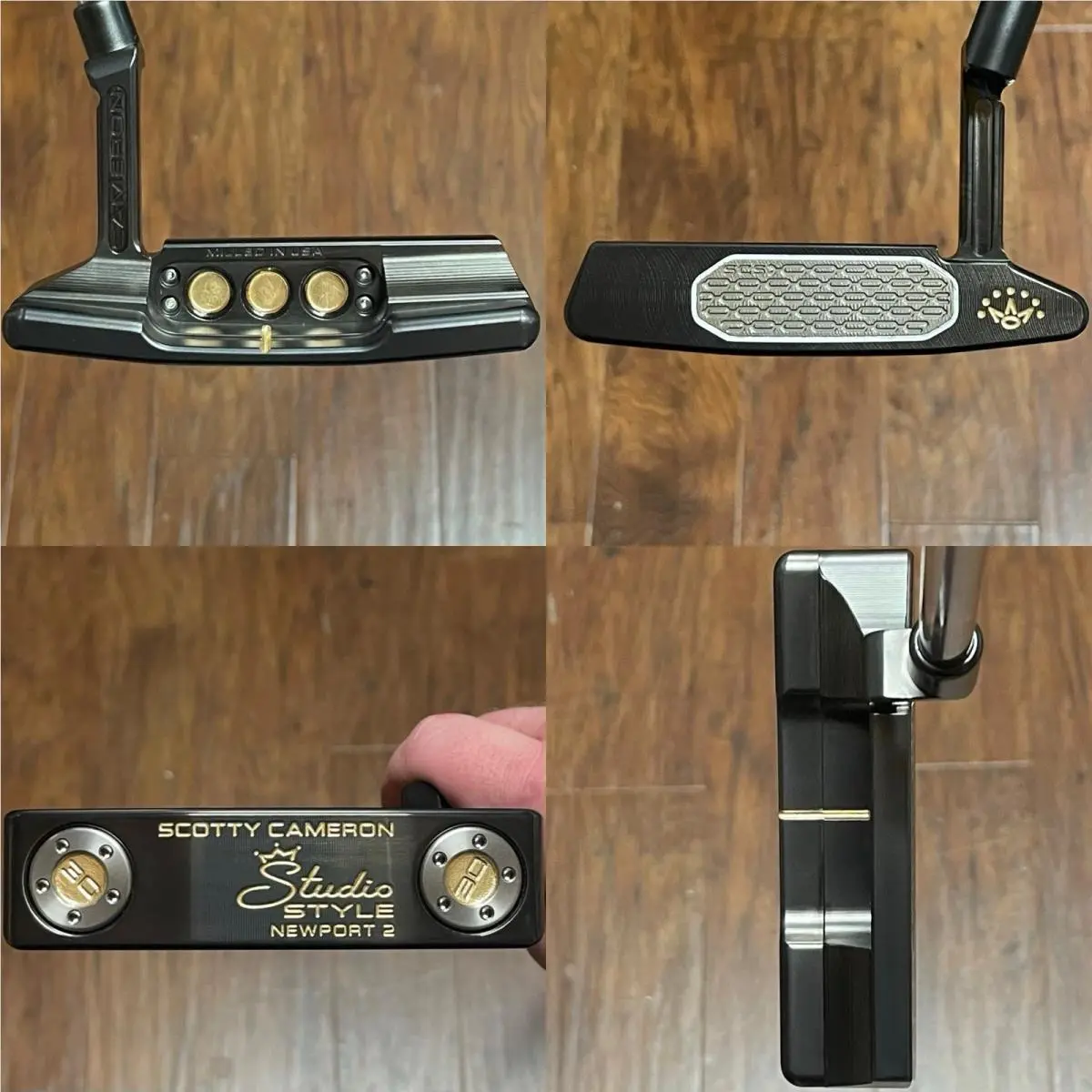 Scotty Cameron Studio Style Port 2 Putter - - Xtreme Dark Finish -gld
