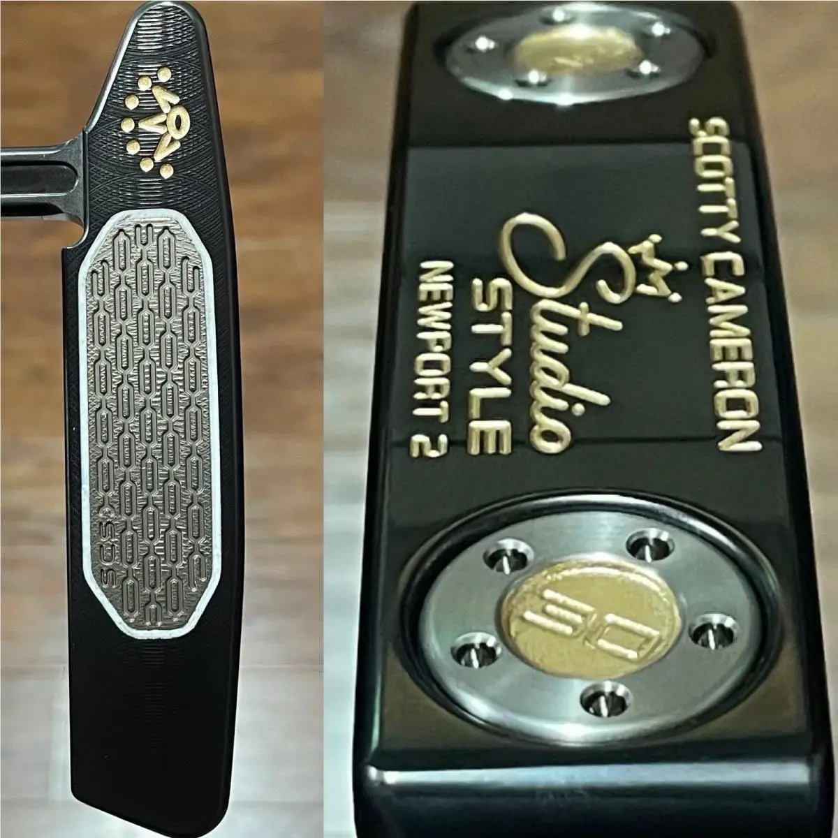 Scott  - Studio Style Newport 2 - SCS - Xtreme Dark Finish - DLC - Gold, Lie Angle: Black 0