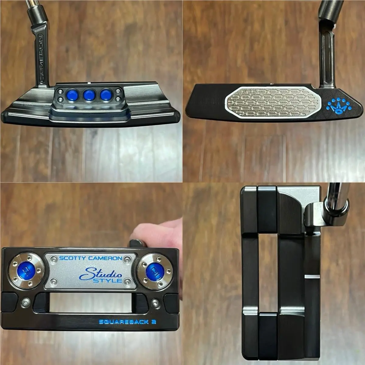 Scotty Cameron Studio Style Squareback 2 Putter - - Xtreme Dark Finish - Blu