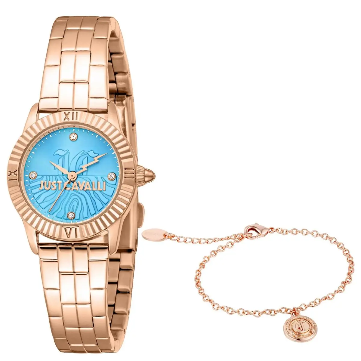 Just Cavalli Women`s Raffinata Set Blue Dial Watch - JC1L328M0065