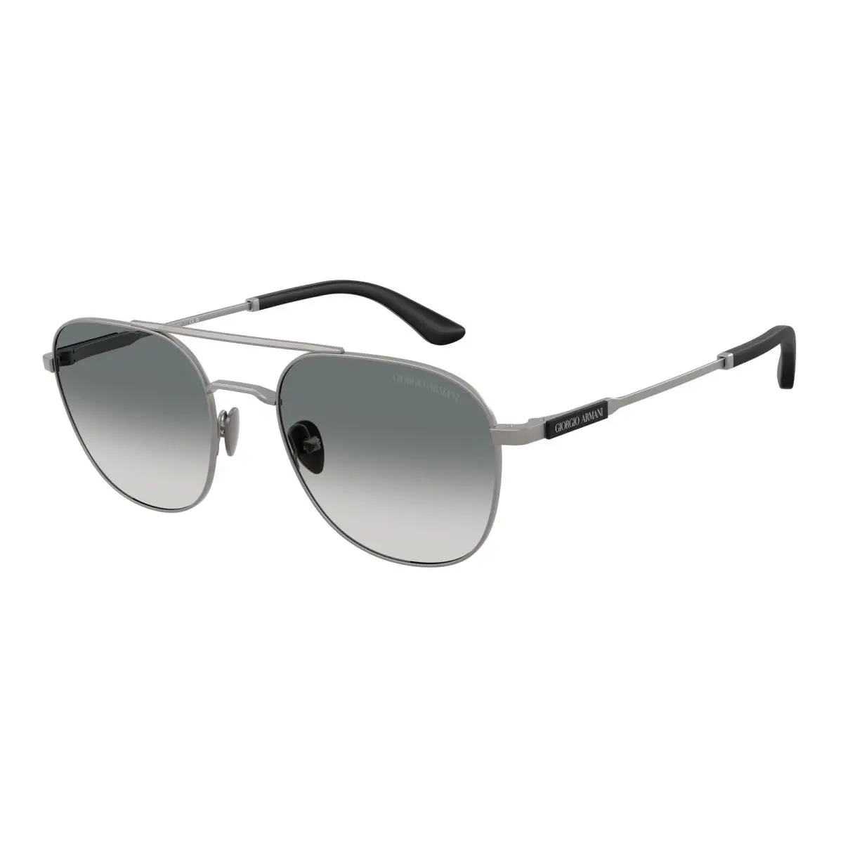 Giorgio Armani AR6178 300371 Matte Gunmetal Gradient Grey 54 mm Men`s Sunglasses