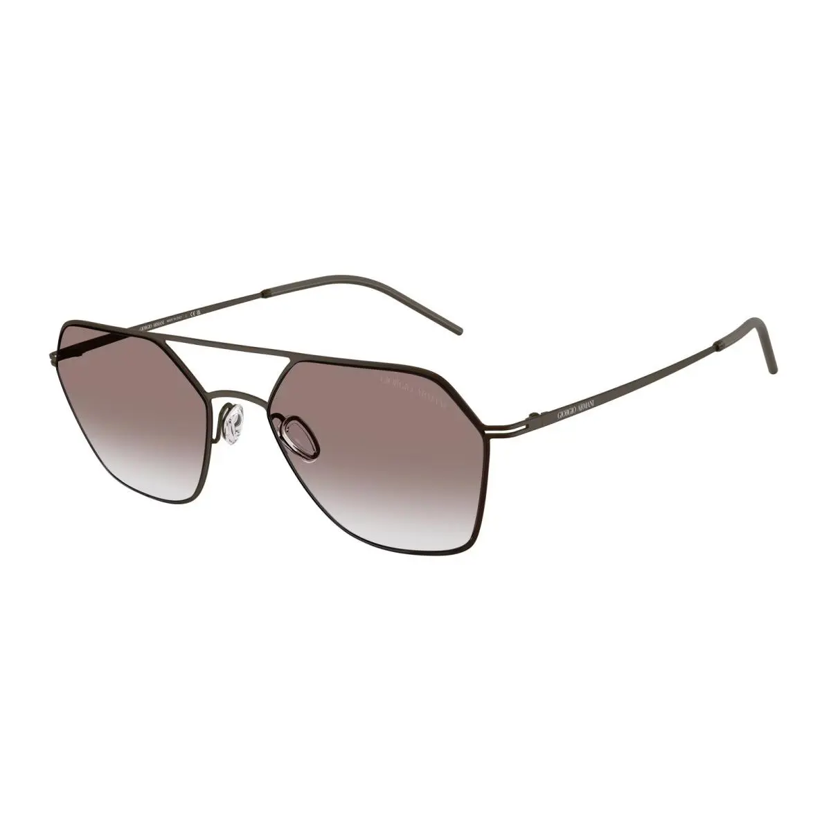 Giorgio Armani AR6185 343813 Matte Brown Brown Gradient 54 mm Men`s Sunglasses