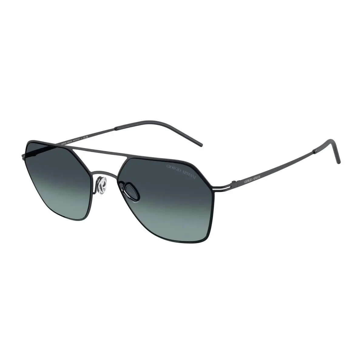 Giorgio Armani AR6185 343719 Matte Blue Blue Gradient 54 mm Men`s Sunglasses