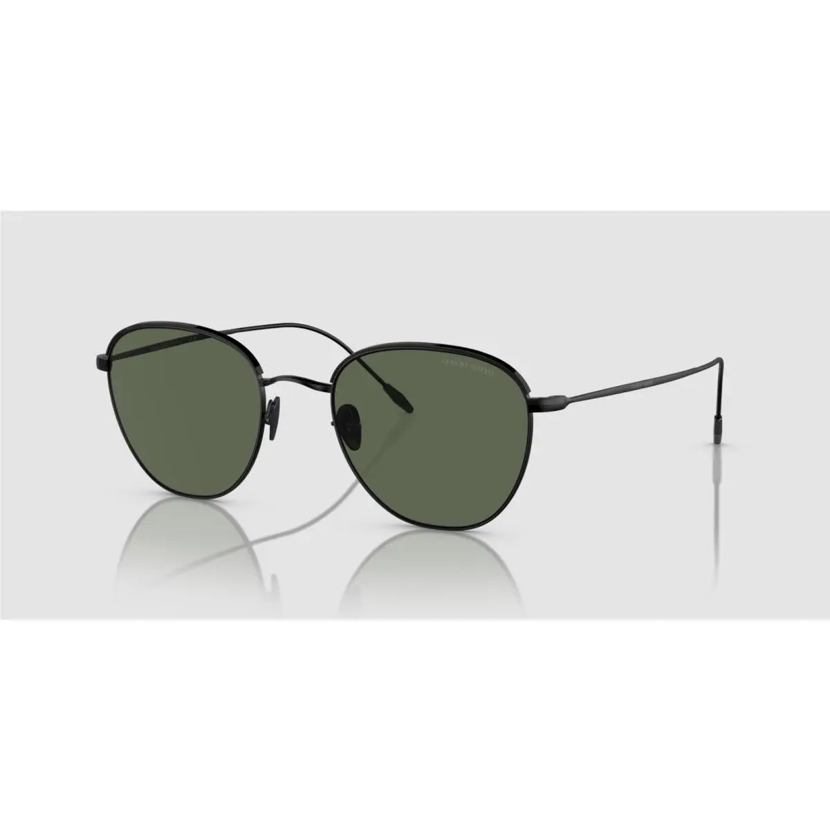 Giorgio Armani AR6048 300171 Matte Black Black Green 51 mm Men`s Sunglasses