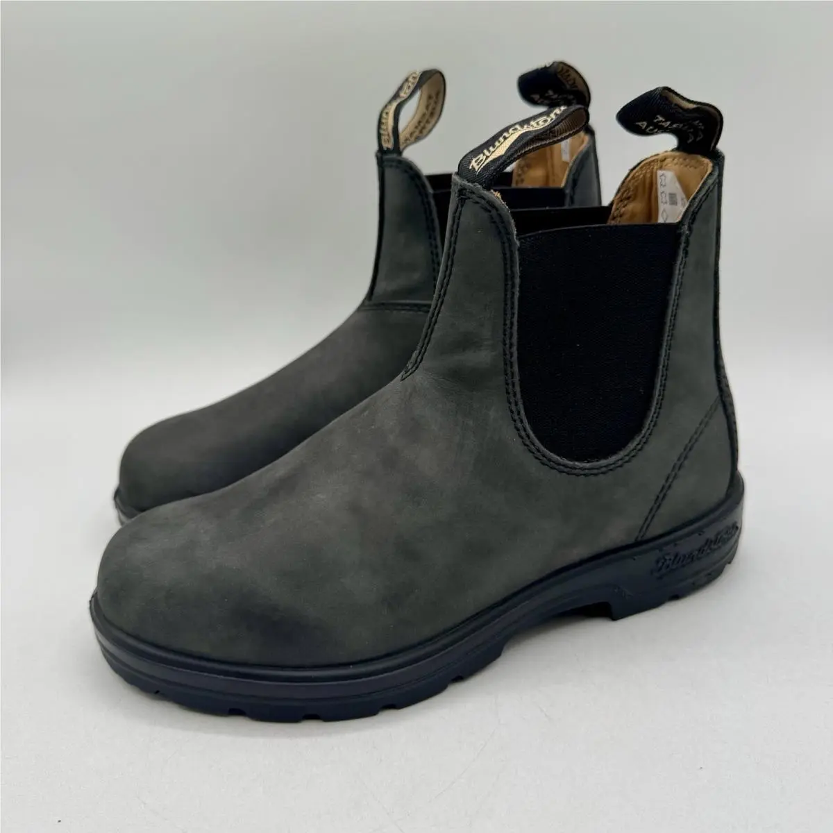 Blundstone 587 Boots Women’s Size 6.5 UK 3.5 Rustic Black Leather Extra Footbeds