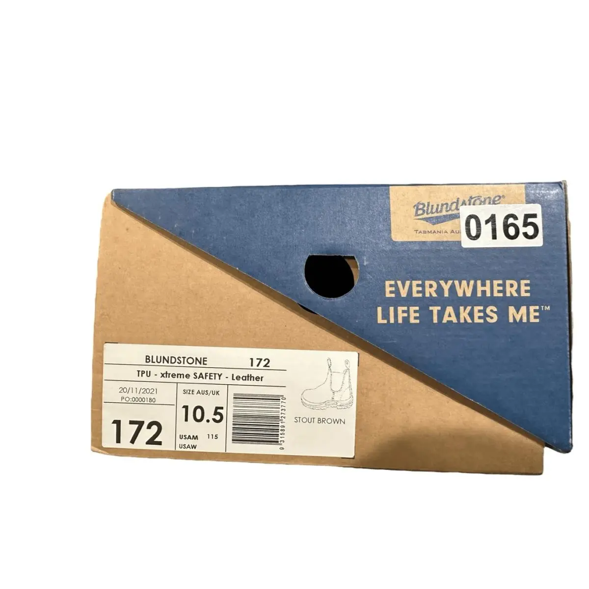 Blundstone shoes - BLUNDSTONE 172 Safety Work Chelsea Boot Stout Brown - Brown, Exterior: Brown 10