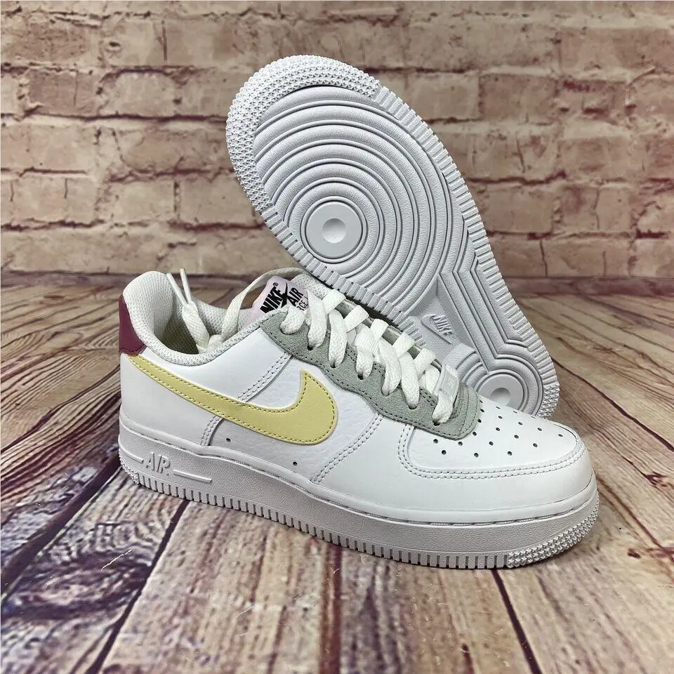 Nike Air Force 1 `07 Essential White/lemon Drop/regal Pink W11.5 M 10 DN4930-100