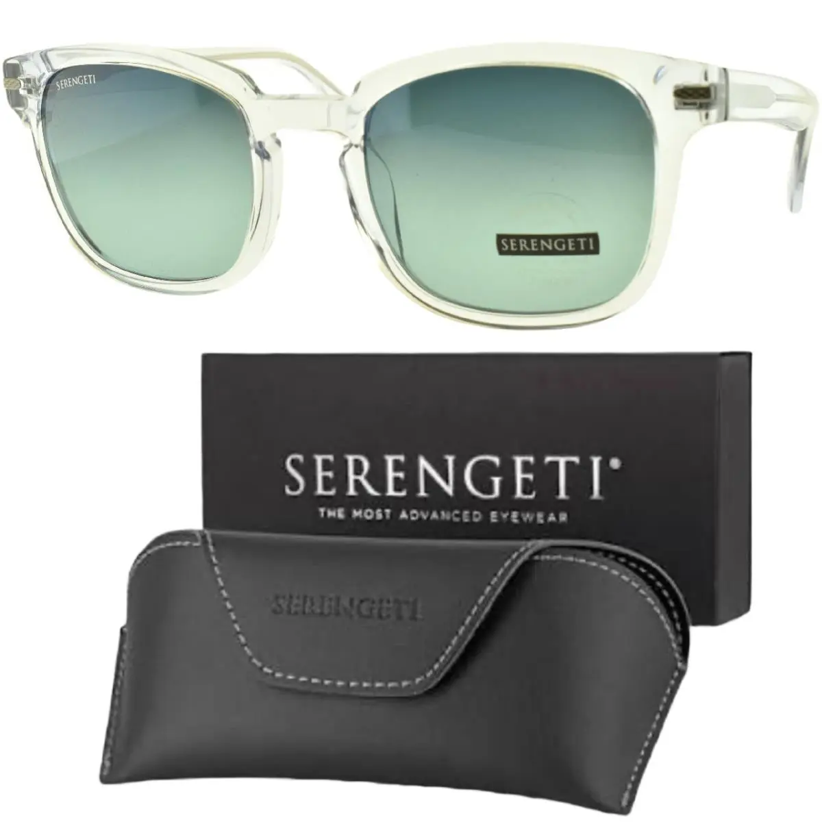 Serengeti Ethan SS575002-S 52-22-145 Blue Round Full Rim Unisex Sunglasses