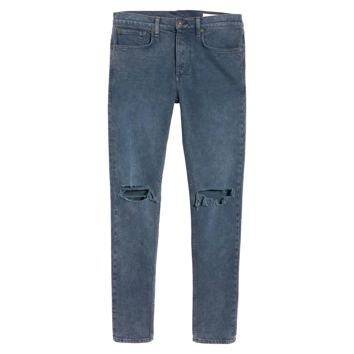 Rag Bone Fit 1 in Filmore Holes Destroyed Extra Slim Skinny Jeans 34 x 33