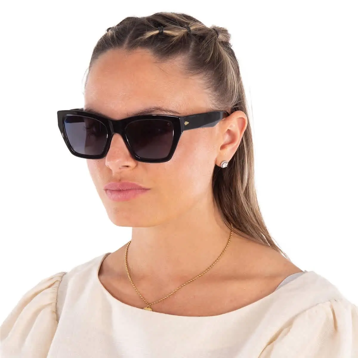 Rag and Bone Grey Rectangular Ladies Sunglasses RNB1046/G/S 0807/IR 54