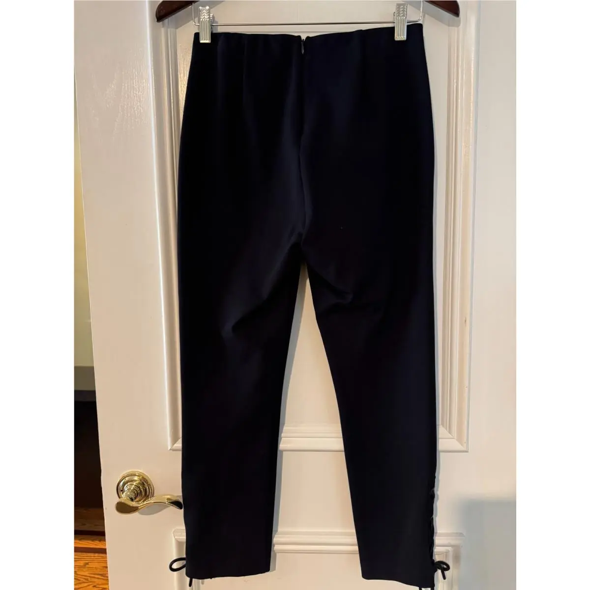 Rag Bone Blue Zipper Back Knit Pants Viscose Size 4