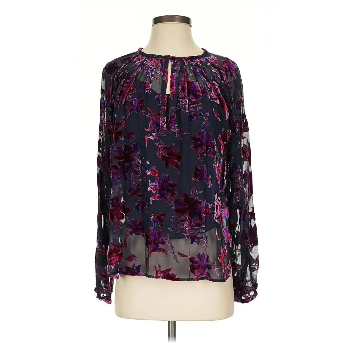 Rag Bone Women Purple Long Sleeve Blouse S