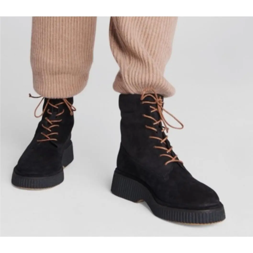 Rag Bone Sloane Boot in Black Suede Size US 9.5 EU 39.5 S161