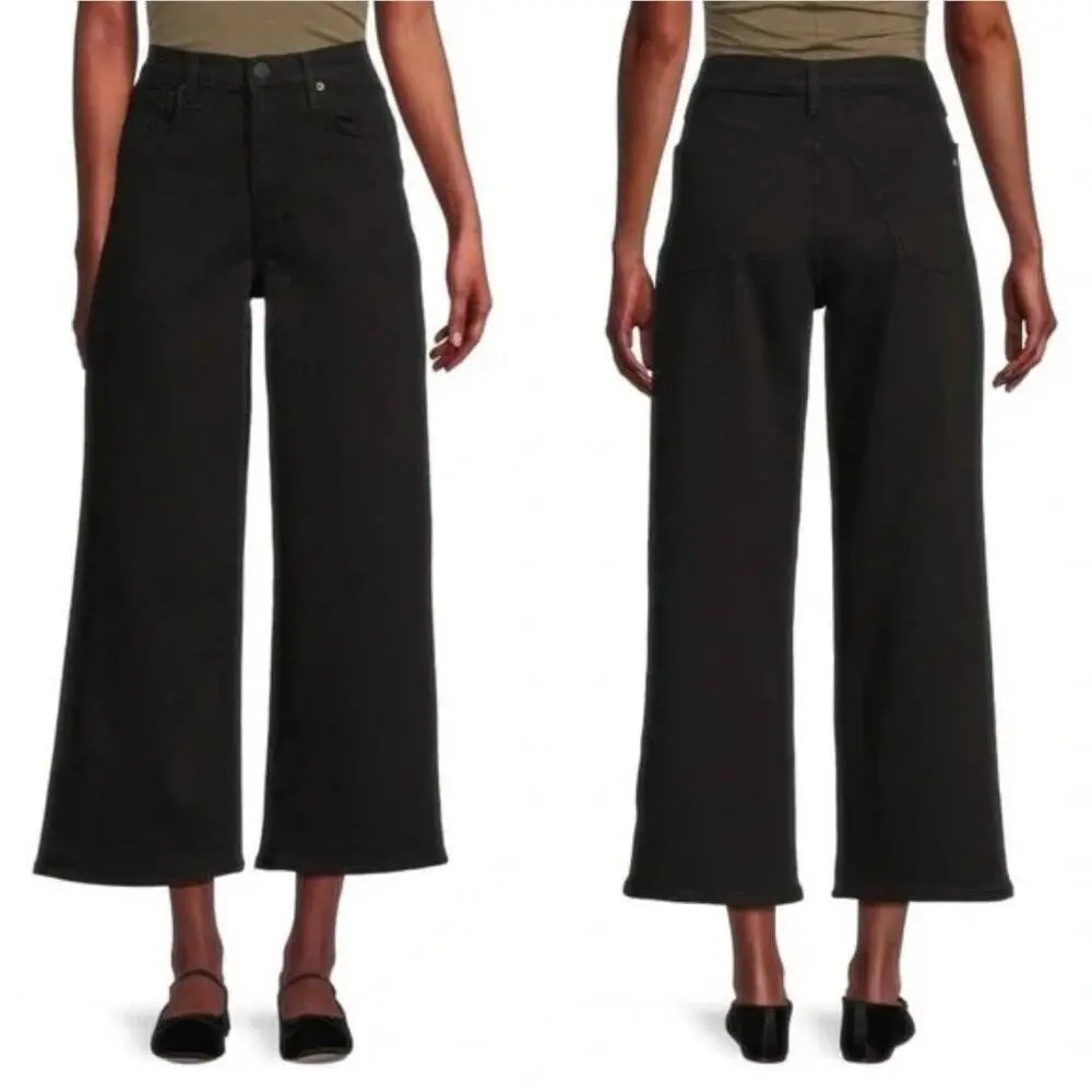 Rag Bone Annie Wide Leg Black Jeans Size 23 by Rag & Bone