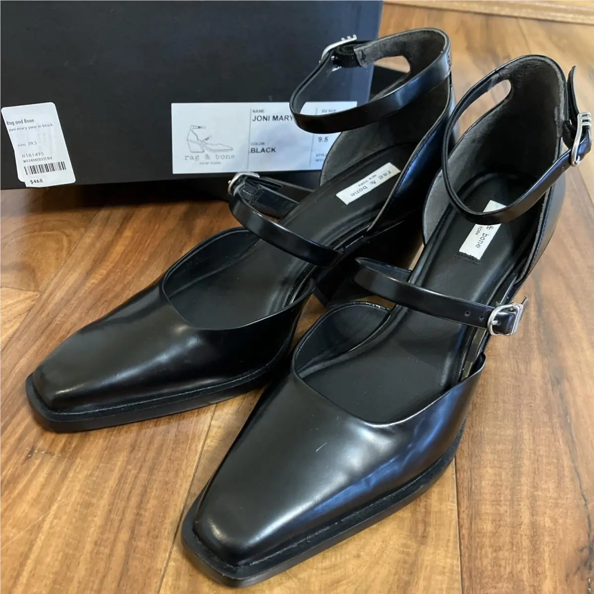 Rag Bone Mari Leather Heel Sandal In Black Suede Size: 9.5 Joni Jane
