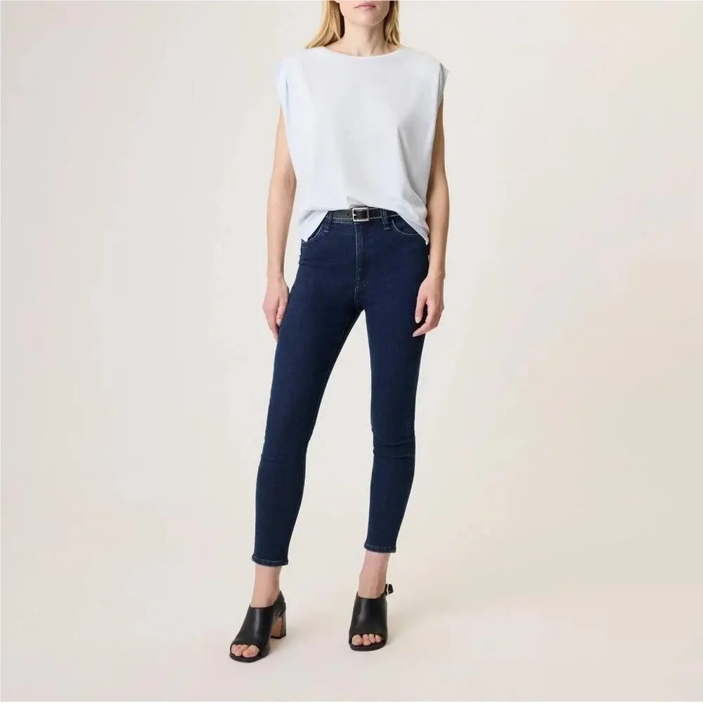Rag Bone Tina High Waist Skinny Jeans In Darkwash Size 24