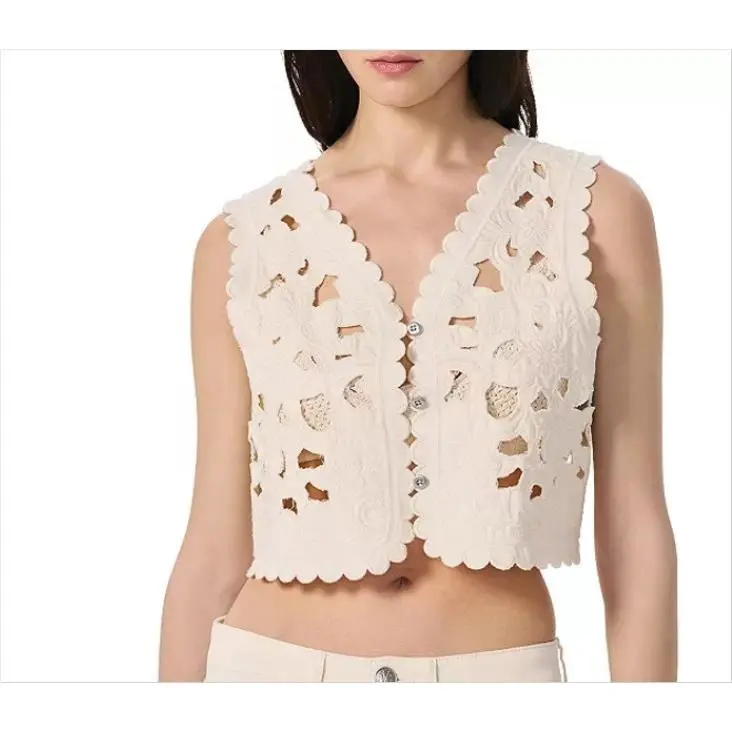 Rag Bone Coralie Floral Cut-out Vest - XS W/tags