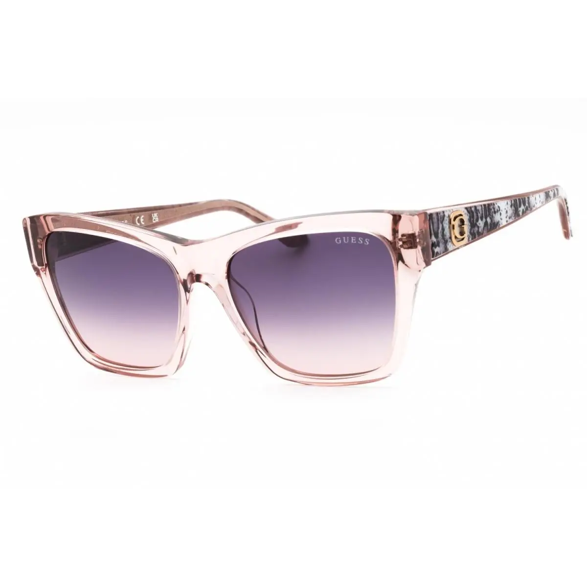 Guess GU00113 57Z Shiny Beige/violet Gradient Mirror 55-17-140 Sunglasses
