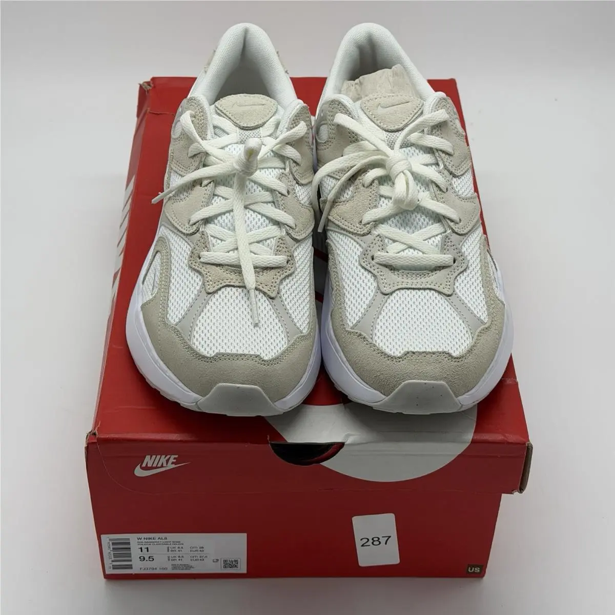 Nike AL8 Women`s Size 11 Sail/sanddrift-light Bone Running Training