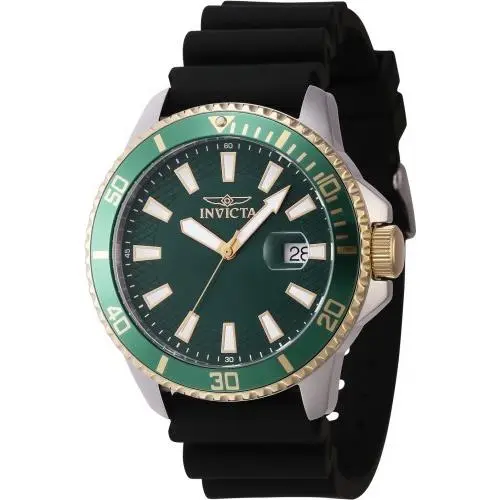 Invicta Men`s Pro Diver 45mm Pro Diver Quartz Green/gold/black/silver Tone Watch