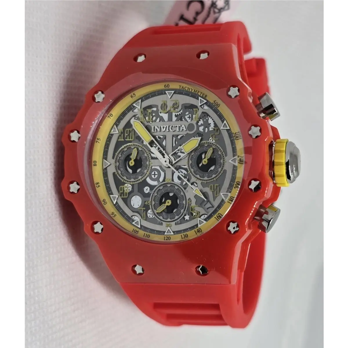 Invicta Racing Valyron Unisex Quartz Chronograph Red Strap 41mm 69780