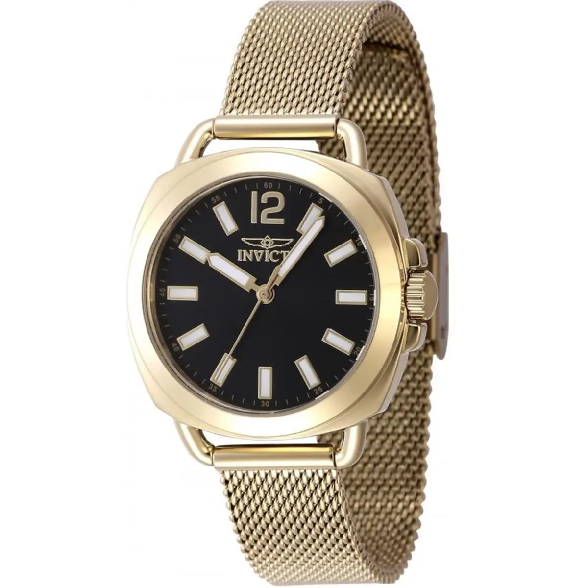 Invicta Women`s 47324 Wildflower Quartz 3 Hand Black Dial Watch