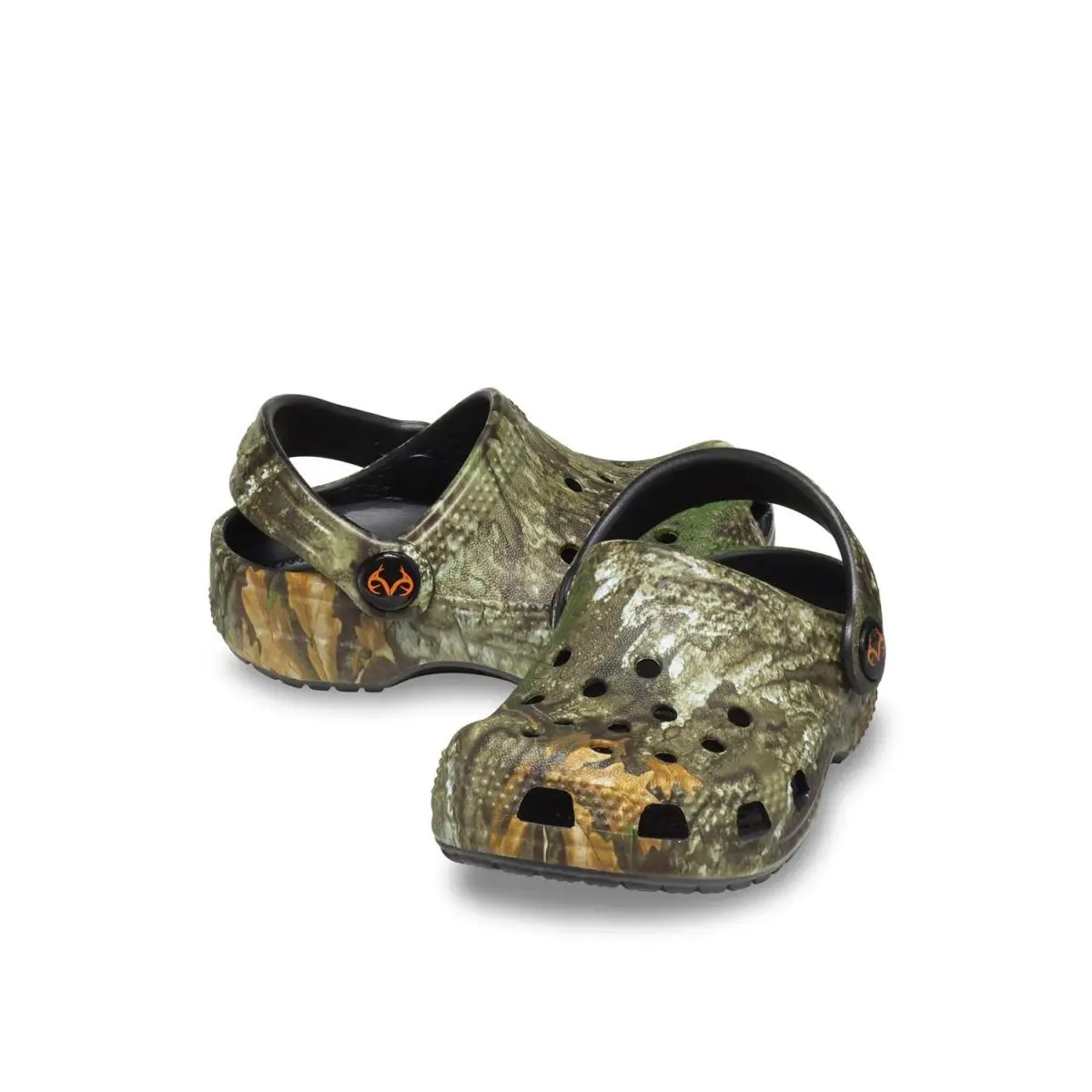 Crocs shoes - Dark Green/Black Camouflage 13