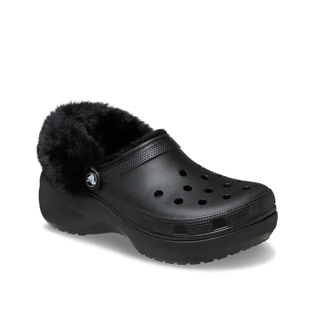 Woman`s Clogs Crocs Classic Fuzzy Lined Platform Clog