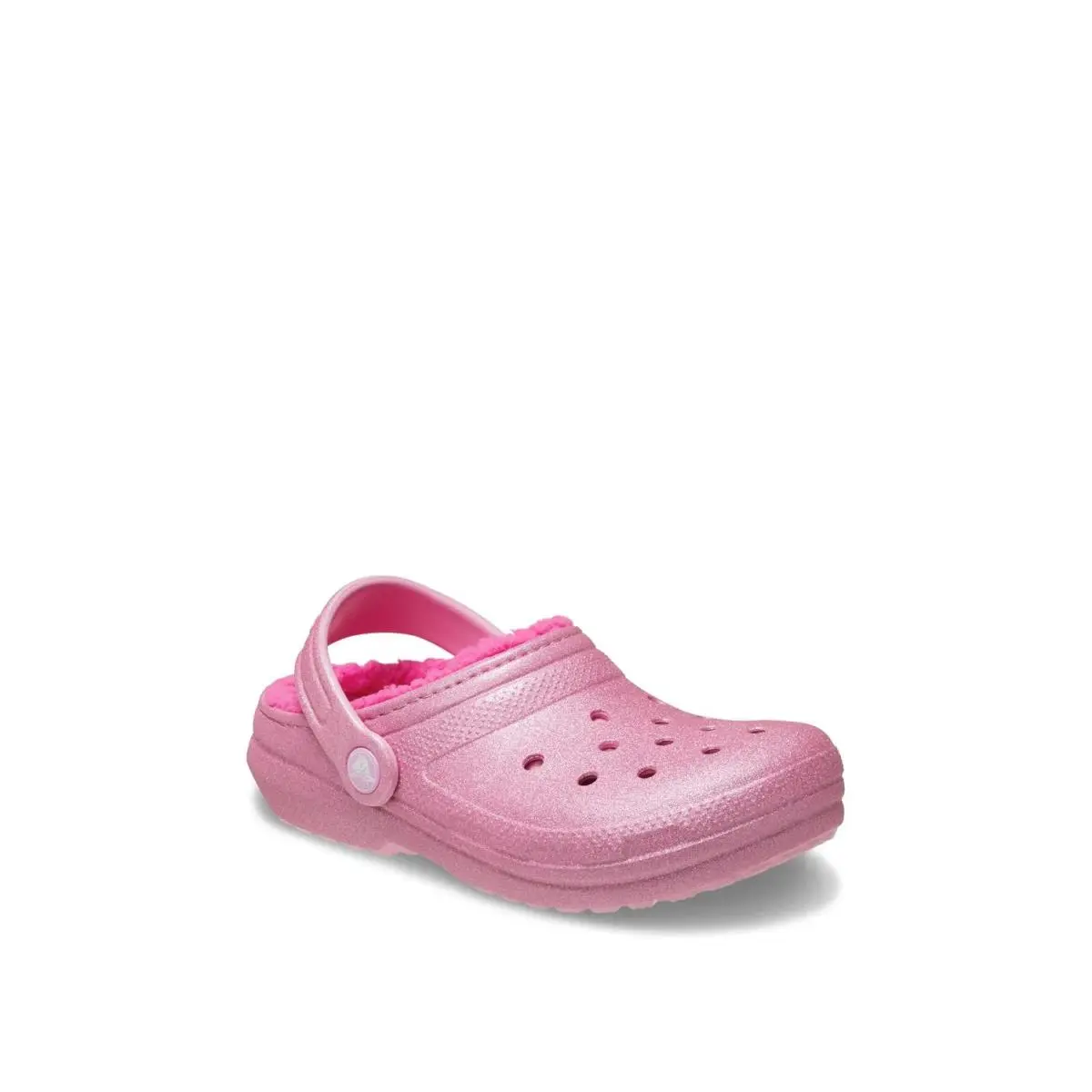 Girl`s Slippers Crocs Classic Lined Glitter Clog