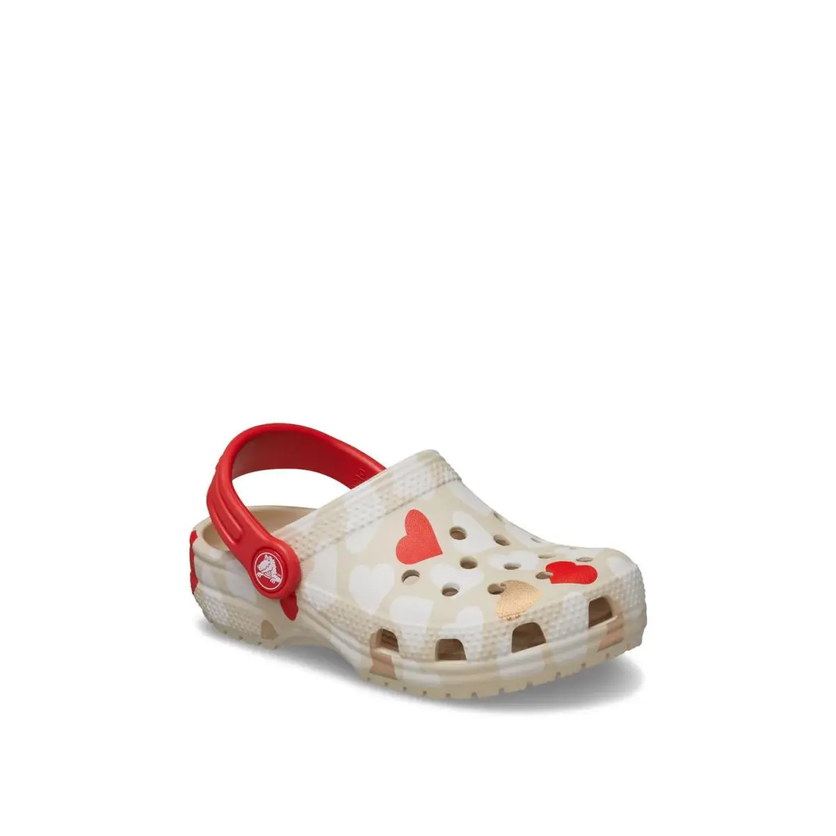Girl`s Sandals Crocs Classic Heart Print Clog