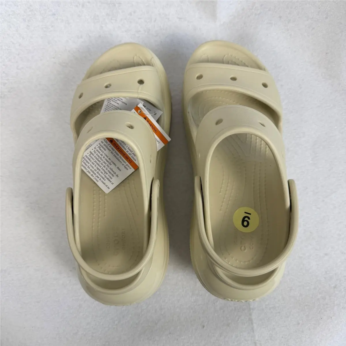 Crocs shoes - Mega Crush Sandal - Mega Crush Sandal - Ivory 6